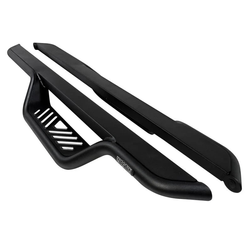 Westin 21-23 Ford Bronco 2DR (Excl. Bronco Sport) Outlaw Drop Nerf Step Bars - Textured Black - Installation View