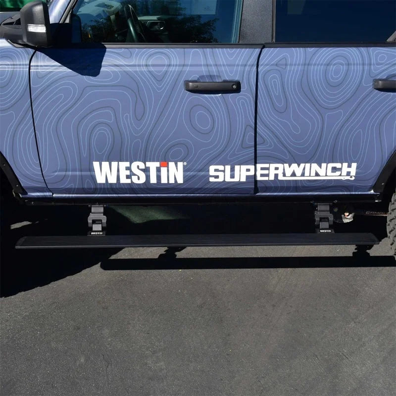 Westin 21-23 Ford Bronco 4dr (Excl. Bronco Sport) Pro-e Running Boards - Tex. Blk - Installation View