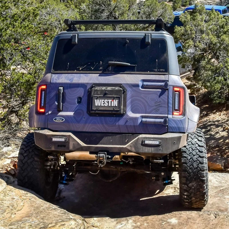 Westin 21-23 Ford Bronco (Excl. Bronco Sport) Pro-Series Rear Bumper - Textured Black - Main Product View