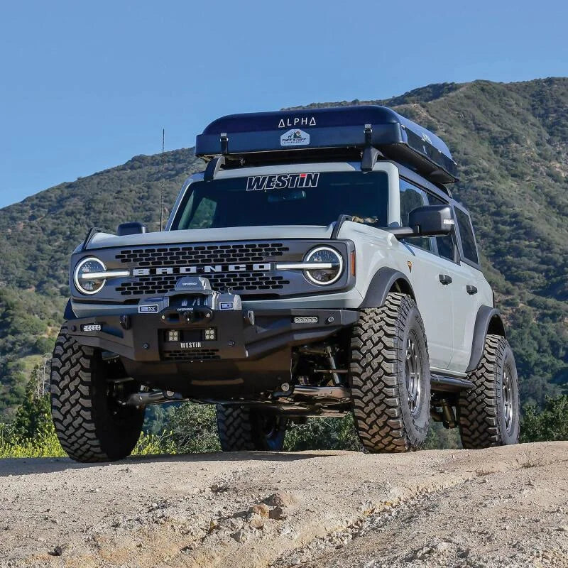 Westin 21-23 Ford Bronco(excl. Bronco Sport) XTS Skid Plate - Textured Black - Side View