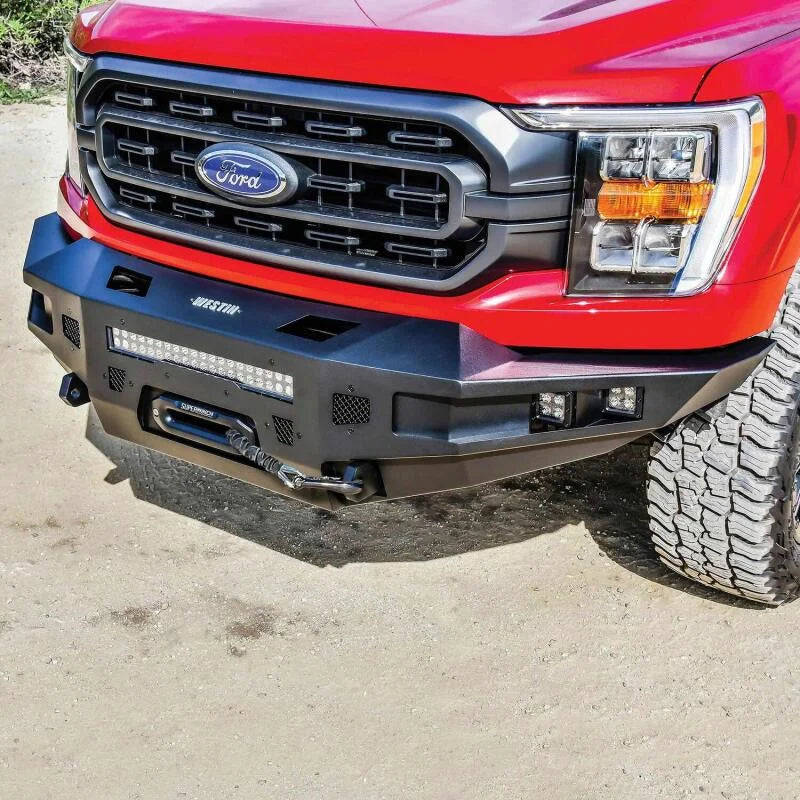 Westin 21-23 Ford F-150 (Excl. 2022+ Lightning EV) Pro-Series Front Bumper - Tex. Blk - Back View