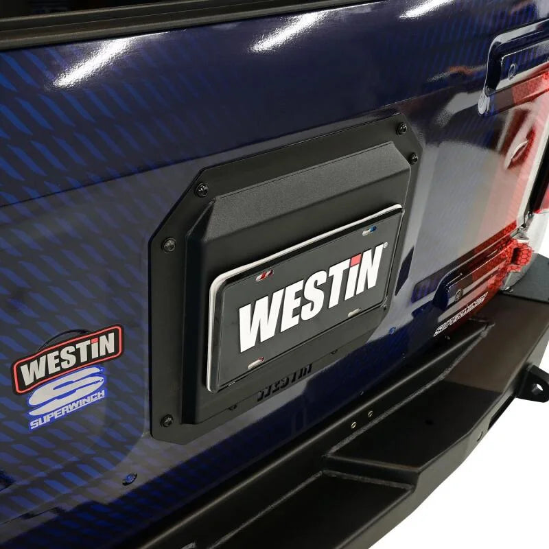 Westin 21-25 Ford Bronco (Excl. Sport) Spare Tire Delete Plate - Tex. Blk - Additional View 7