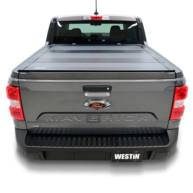 Westin 22-23 Ford Maverick 4WD 4ft. 6in. Bed Hard Tri-Fold Tonneau Cover - Black - Additional View 11