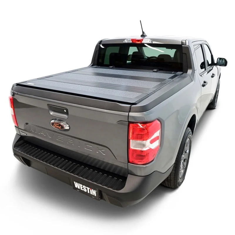 Westin 22-23 Ford Maverick 4WD 4ft. 6in. Bed Hard Tri-Fold Tonneau Cover - Black - Additional View 12