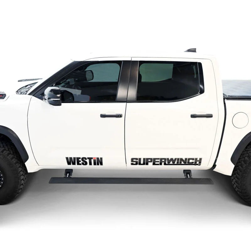 Westin 22-23 Toyota Tundra CrewMax Pro-e Running Boards - Tex. Blk - Side View