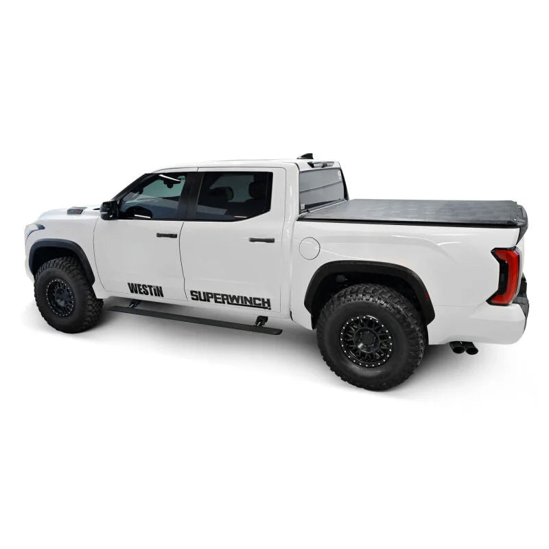Westin 22-23 Toyota Tundra CrewMax Pro-e Running Boards - Tex. Blk - Back View