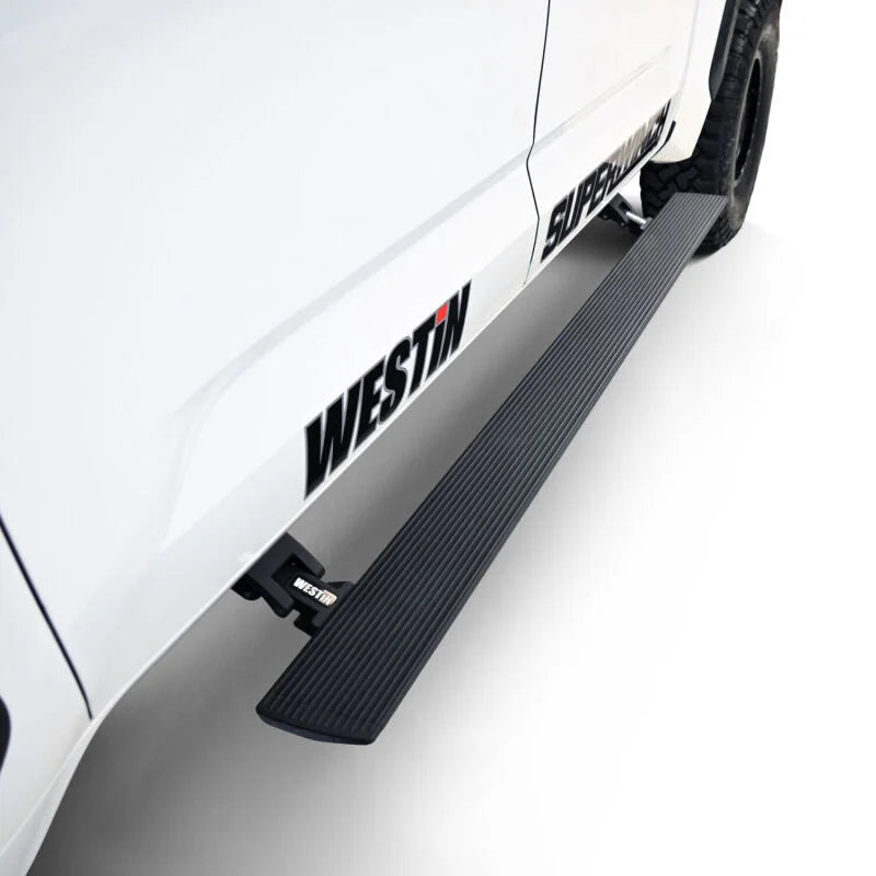 Westin 22-23 Toyota Tundra CrewMax Pro-e Running Boards - Tex. Blk - Installation View