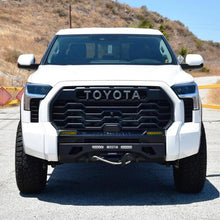 Load image into Gallery viewer, Westin 22-23 Toyota Tundra Pro-Series Front Bumper - Textured Black - Installation View