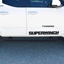 Load image into Gallery viewer, Westin 22-25 Toyota Tundra Double Cab Pro-e Running Boards - Tex. Blk - Installation View