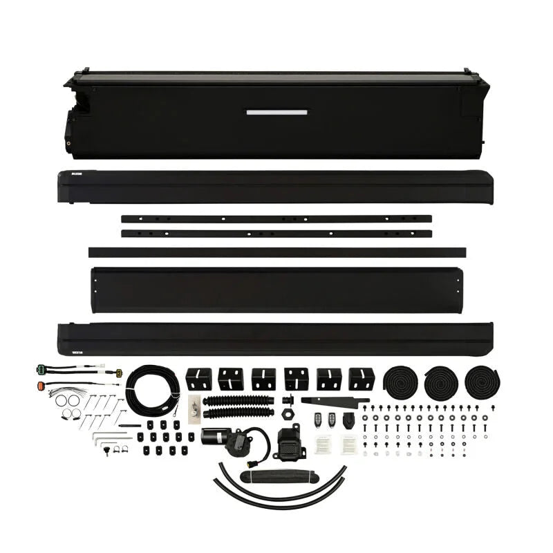 Westin 22-26 Toyota Tundra 5ft 5in. (66in.) Bed Electric Retractable Tonneau Cover - Black - Side View