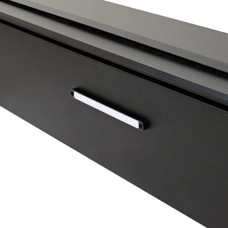 Westin 22-26 Toyota Tundra 5ft 5in. (66in.) Bed Electric Retractable Tonneau Cover - Black - Back View