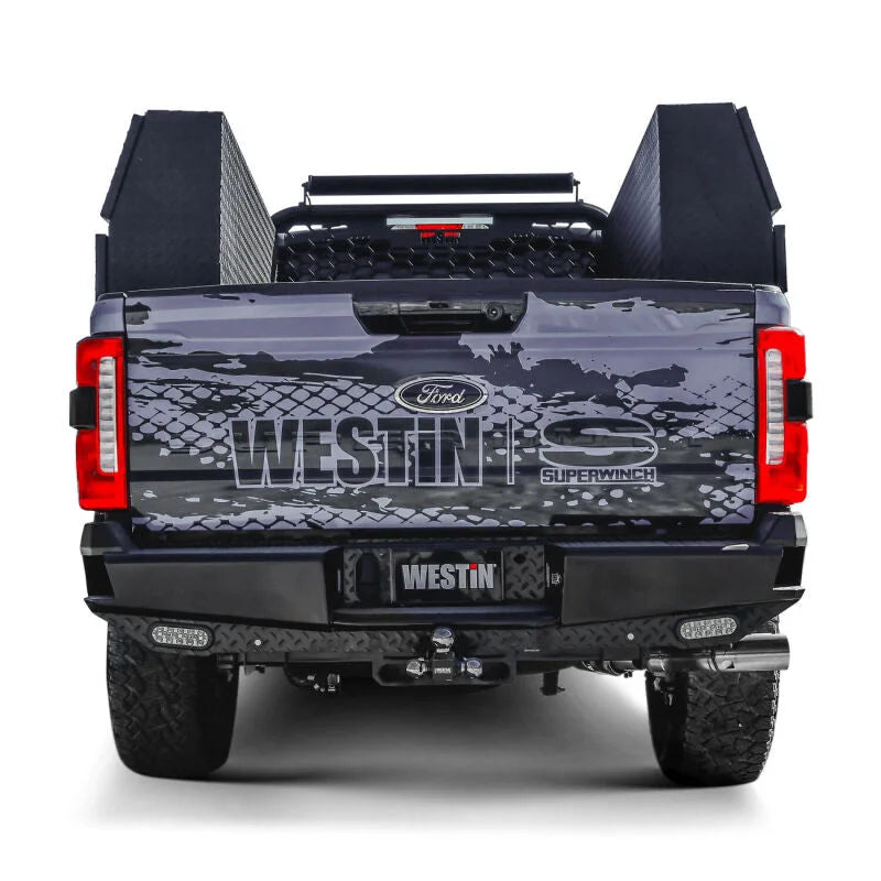 Westin 23-25 Ford F-250/350/450/550/600 HDX Bandit Rear Bumper - Black - Additional View 10