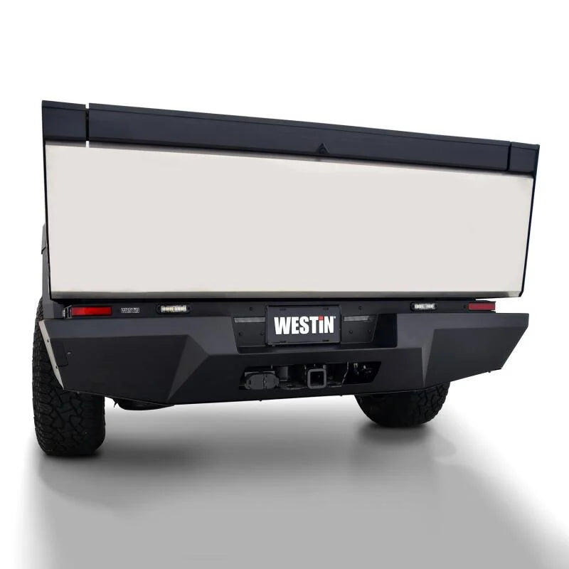 Westin 24-25 Tesla Cybertruck Pro-Series Rear Bumper - Texured Black - Main Product View
