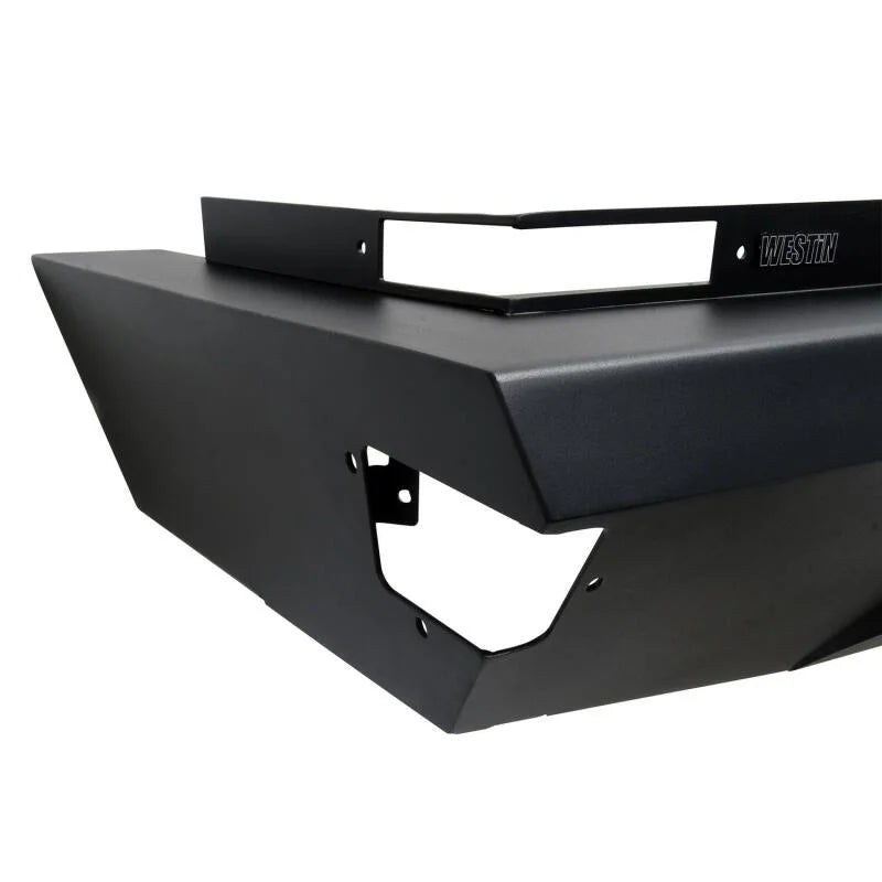Westin 24-25 Tesla Cybertruck Pro-Series Rear Bumper - Texured Black - Back View