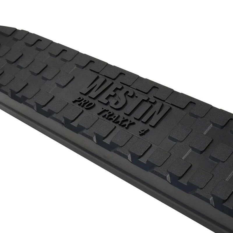 Westin 24-25 Toyota Tacoma Double Cab PRO TRAXX 4 Oval Nerf Step Bars - Black - Side View