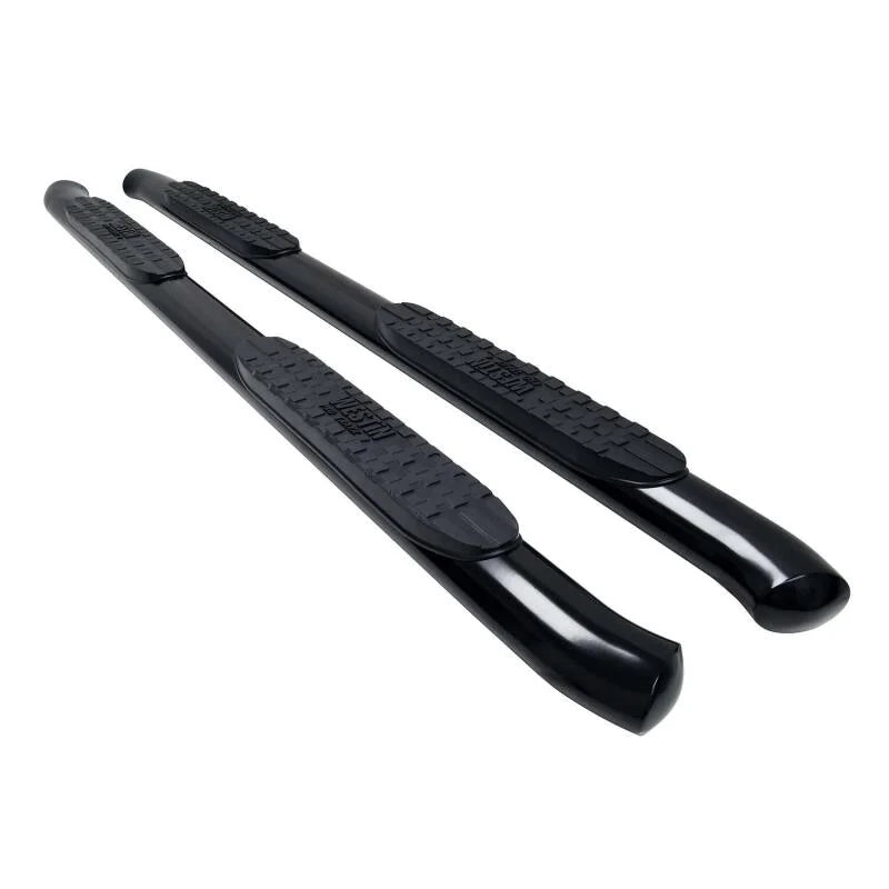 Westin 24-25 Toyota Tacoma Double Cab PRO TRAXX 4 Oval Nerf Step Bars - Black - Installation View