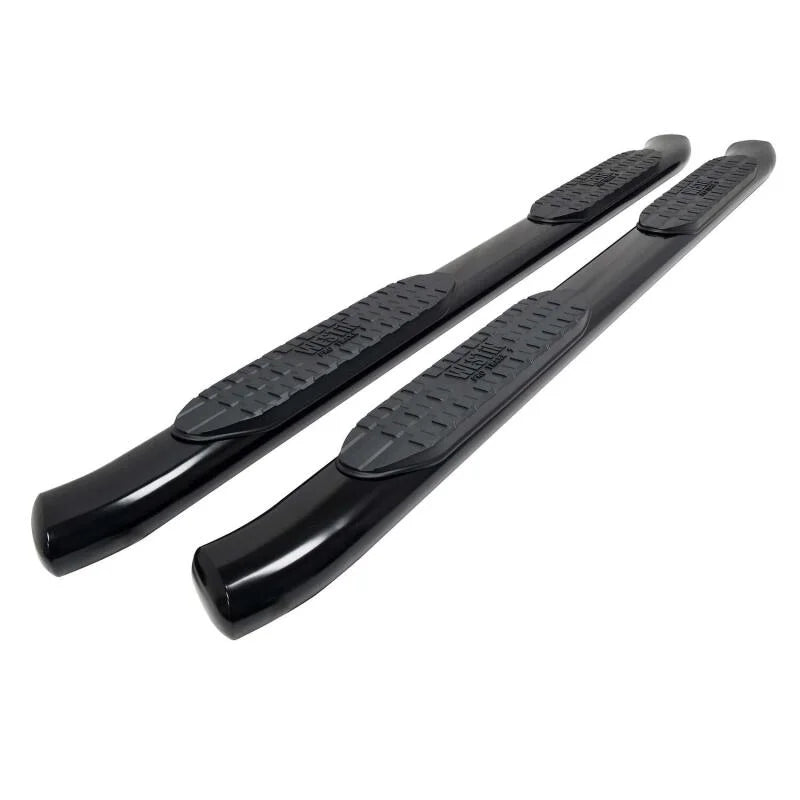 Westin 24-26 Toyota Tacoma Double Cab PRO TRAXX 5 Oval Nerf Step Bars - Black - Main Product View