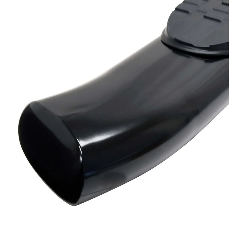 Westin 24-26 Toyota Tacoma Double Cab PRO TRAXX 5 Oval Nerf Step Bars - Black - Back View