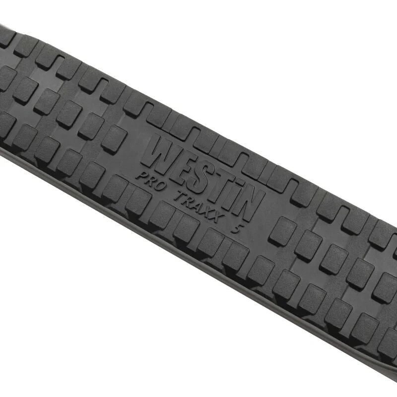 Westin 24-26 Toyota Tacoma Double Cab PRO TRAXX 5 Oval Nerf Step Bars - Black - Installation View