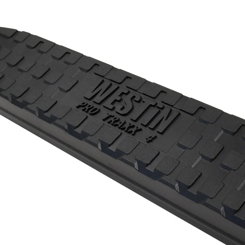 Westin 25-26 Toyota 4Runner PRO TRAXX 4 Oval Nerf Step Bars - Semi-Gloss Black - Side View