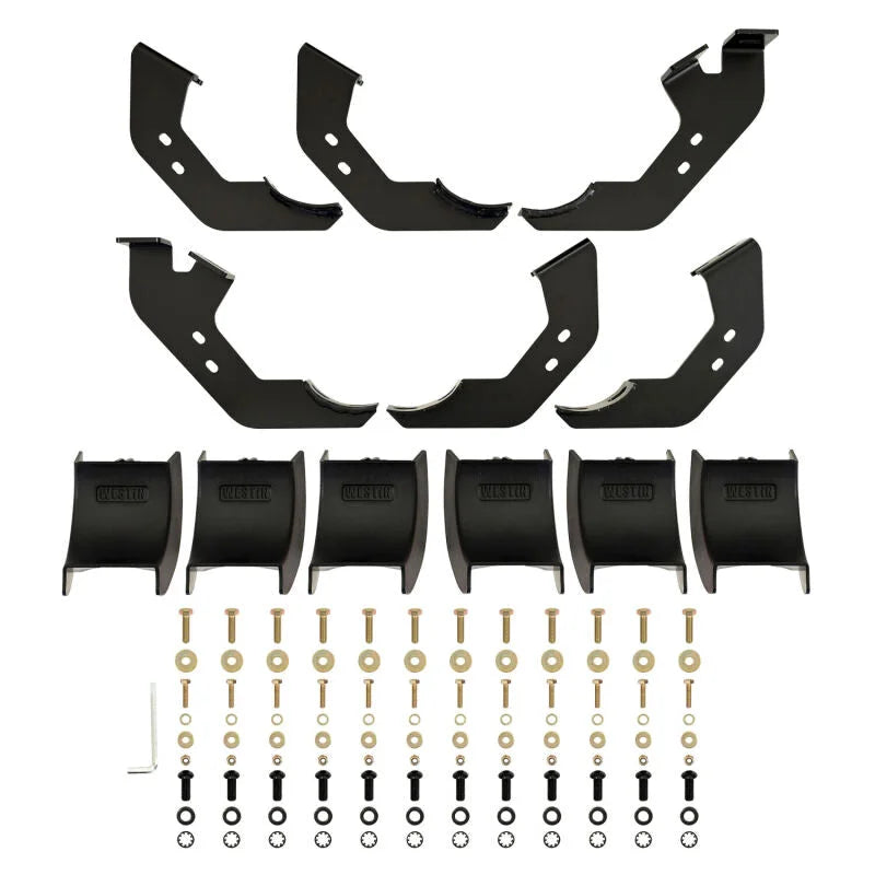 Westin 25-26 Toyota 4Runner PRO TRAXX 4 Oval Nerf Step Bars - Semi-Gloss Black - Back View