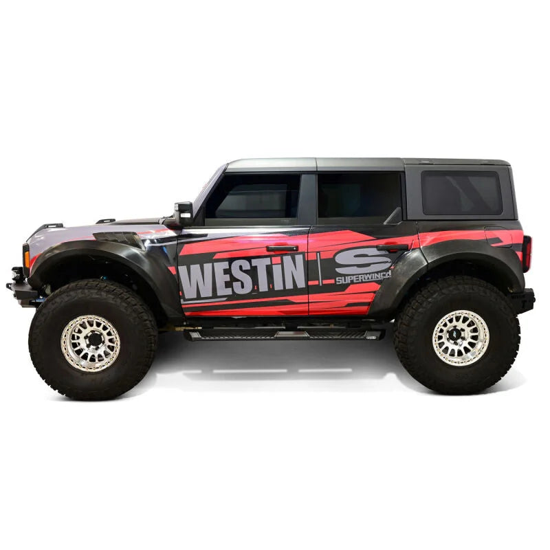 Westin 4dr (Excl. Bronco Sport) AT6 Running Boards - Black fits 2021-2026 Ford Bronco - Additional View 5