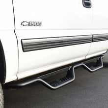 Load image into Gallery viewer, Westin 99-13 Chevrolet Silverado 1500 (Ext. Cab) Outlaw Drop Nerf Step Bars - Textured Black - Side View