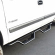 Load image into Gallery viewer, Westin 99-13 Chevrolet Silverado 1500 (Ext. Cab) Outlaw Drop Nerf Step Bars - Textured Black - Installation View