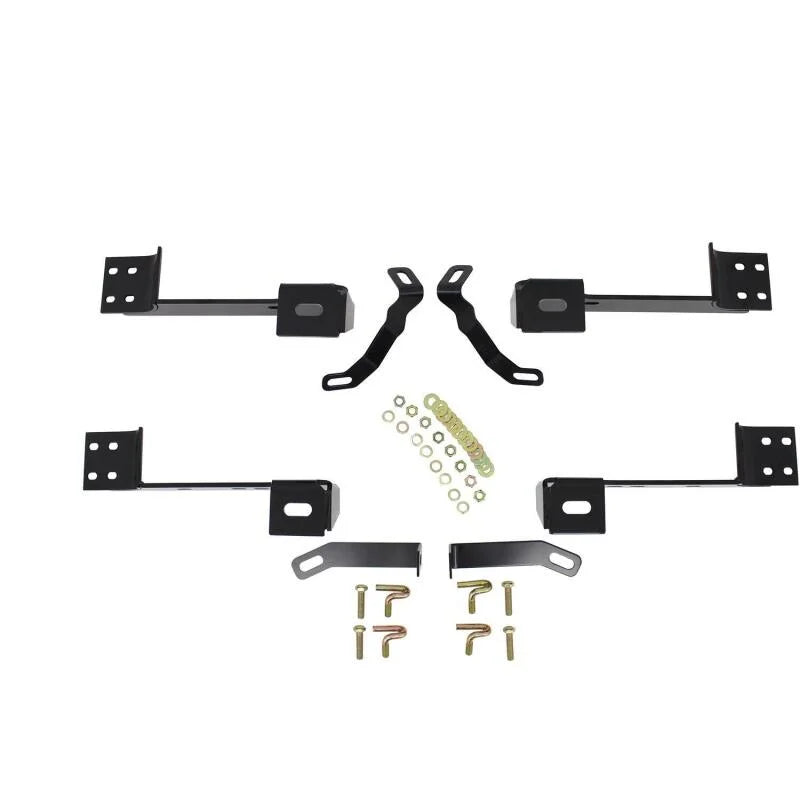 Westin 99-14 Chevy Silv 2500/3500 Reg/Ext Cab Premier Oval Nerf Step Bar Mount Kit - Blk - Main Product View