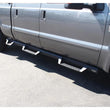 Load image into Gallery viewer, Westin 99-16 Ford F-250/350/450/550 CC (6.75ft Bed) HDX Drop Whl to Whl Nerf Step Bars - Text Blk - Side View