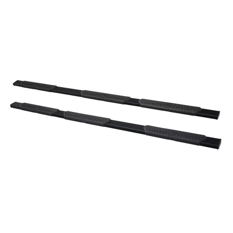 Westin 99-16 Ford F-250/350/450/550 Crew Cab (6.75ft Bed) R5 M-Series Wheel-to-Wheel Nerf Bars - Blk - Back View