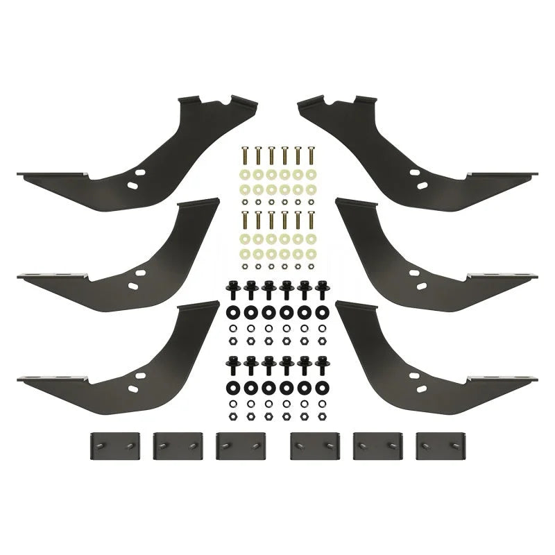 Westin 99-16 Ford F-250/350/450/550HD Reg/Supr Cab/Crew Premier Oval Nerf Step Bar Mount Kit - Blk - Main Product View