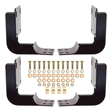 Load image into Gallery viewer, Westin 99-16 Ford F-250/350/450/550HD Reg/Supr Cab/Crew Premier Oval Nerf Step Bar Mount Kit - Blk - Side View
