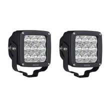 Load image into Gallery viewer, Westin Axis LED Auxiliary Light 4.5 inch x 4.5 inch Square Spot w/3W Osram (Set of 2) - Black - Side View