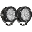 Load image into Gallery viewer, Westin Axis LED Auxiliary Light 4.75 inch Round Flood w/3W Osram (Set of 2) - Black - Main Product View