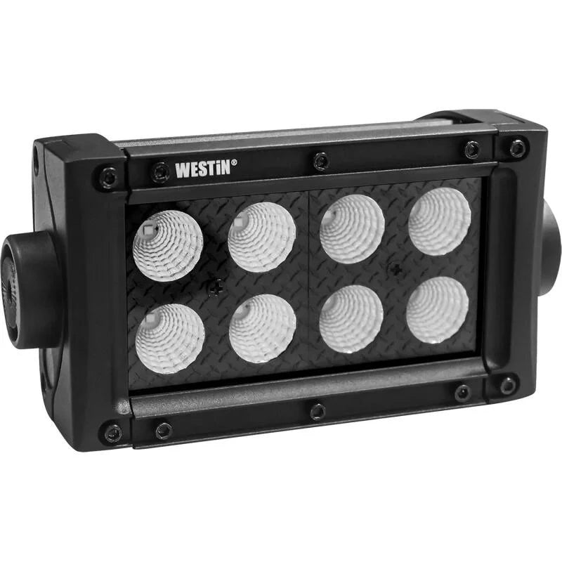 Westin B-FORCE LED Light Bar Double Row 4 inch Flood w/3W Cree - Black - Main Product View