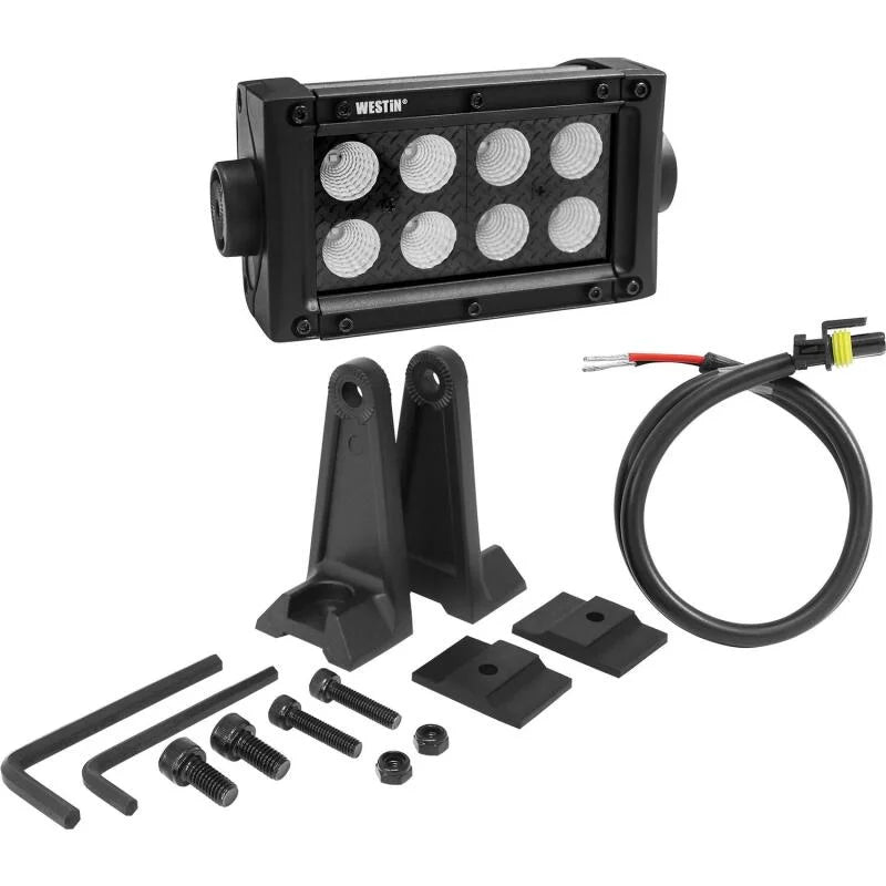 Westin B-FORCE LED Light Bar Double Row 4 inch Flood w/3W Cree - Black - Additional View 5