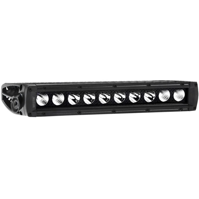 Westin B-FORCE LED Light Bar Single Row 10 inch Combo w/5W Cree - Black - Side View