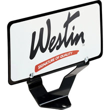 Load image into Gallery viewer, Westin Bull Bar License Plate Relocator - Black - Side View