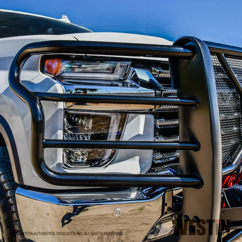 Westin Chevrolet Silverado 2500/3500 20-21 HDX Winch Mount Grille Guard - Side View