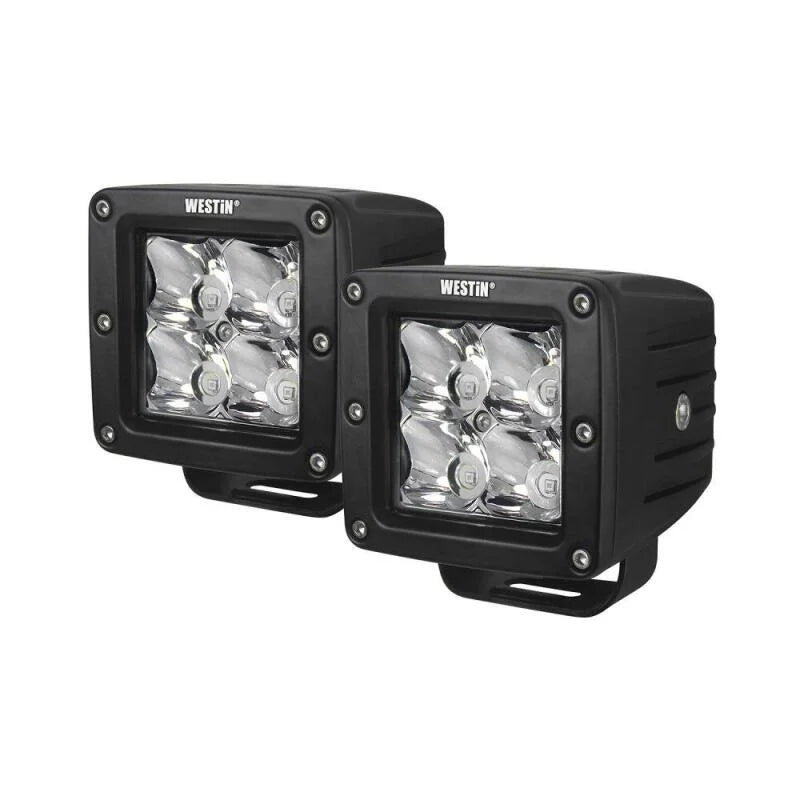 Westin Compact LED 5W 3.2 inch x 3 inch (Set of 2) - Black - Side View