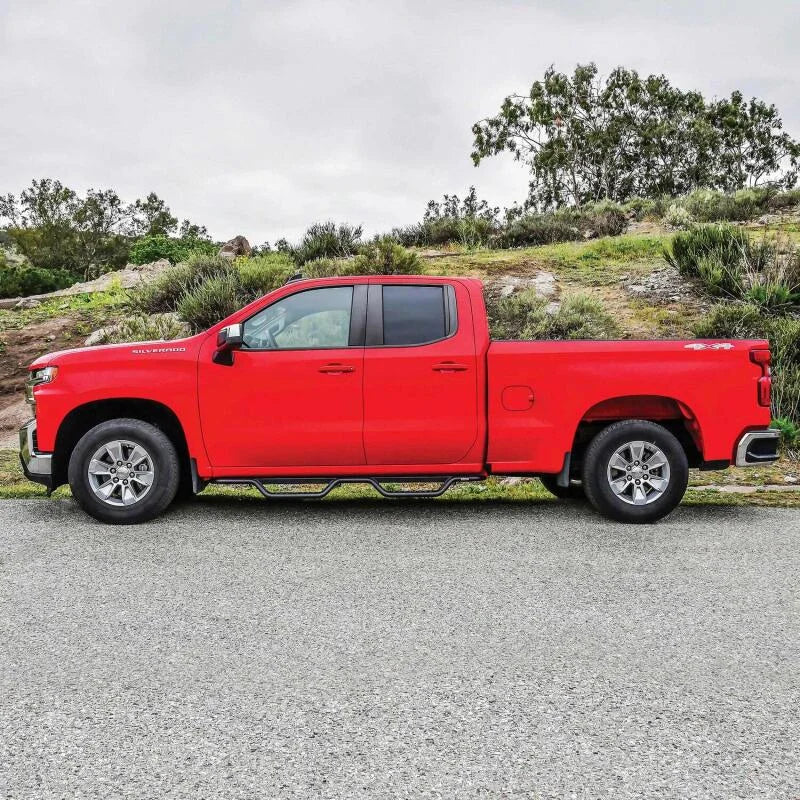 Westin Drop Nerf Bars Tex Black fits 2014-2019 Chevrolet Silverado 1500 / 2015-2019 Chevrolet Silverado 2500 / 2015-2018 C...