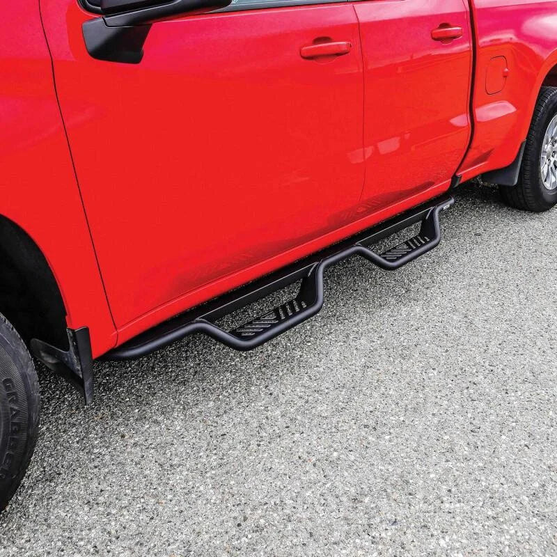 Westin Drop Nerf Bars Tex Black fits 2014-2019 Chevrolet Silverado 1500 / 2015-2019 Chevrolet Silverado 2500 / 2015-2018 C...
