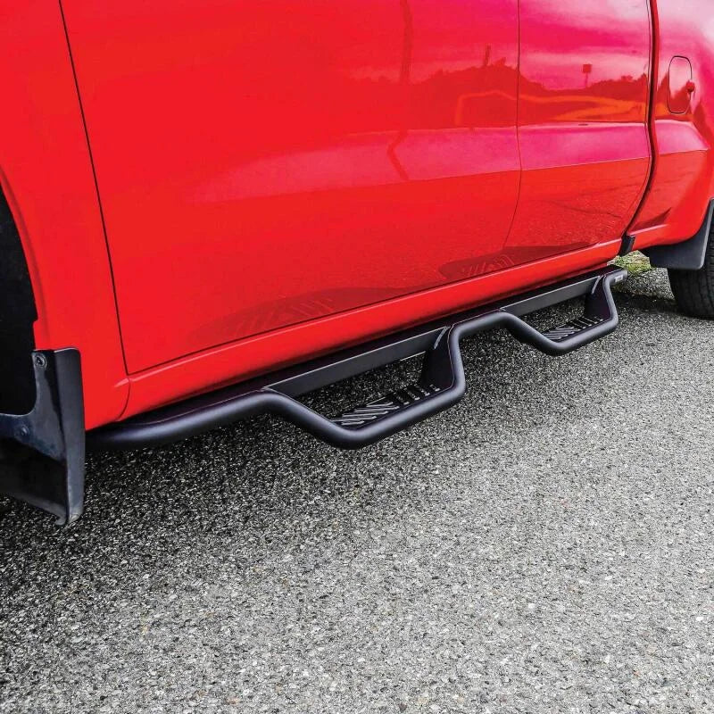 Westin Drop Nerf Bars Tex Black fits 2014-2019 Chevrolet Silverado 1500 / 2015-2019 Chevrolet Silverado 2500 / 2015-2018 C...