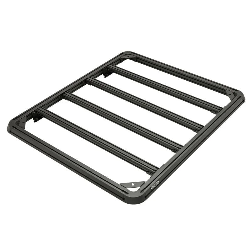 Westin EXP Roof Rack for Full Size EXP Truck Cap (RACK ONLY - NO CAP) 50x58in. - Tex. Blk - Installation View