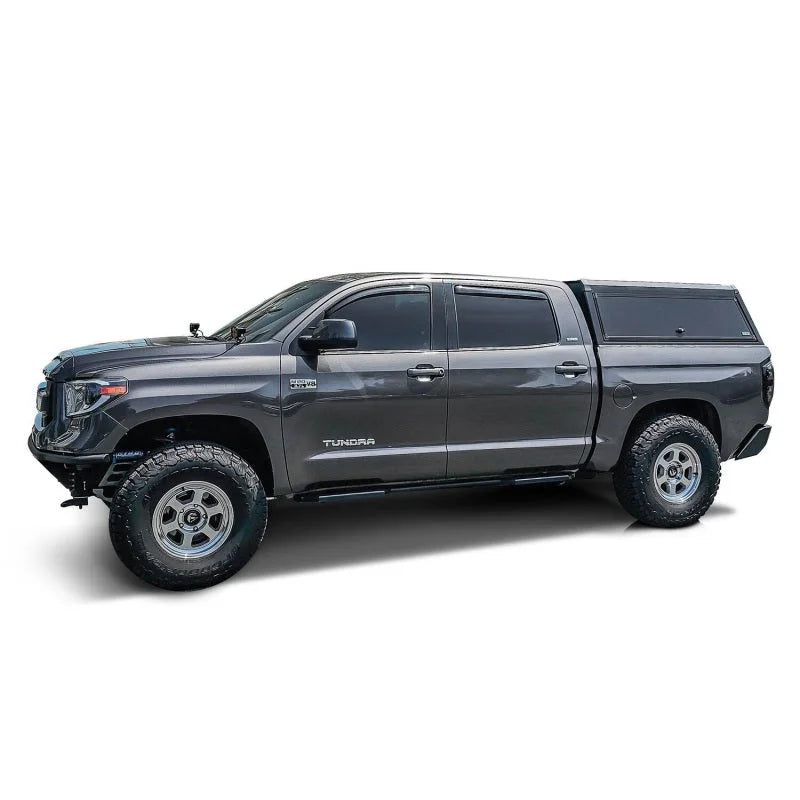 Westin EXP Truck Cap COMPLETE KIT A + B (07-21 Toyota Tundra CrewMax 5.5ft. Bed) - Back View