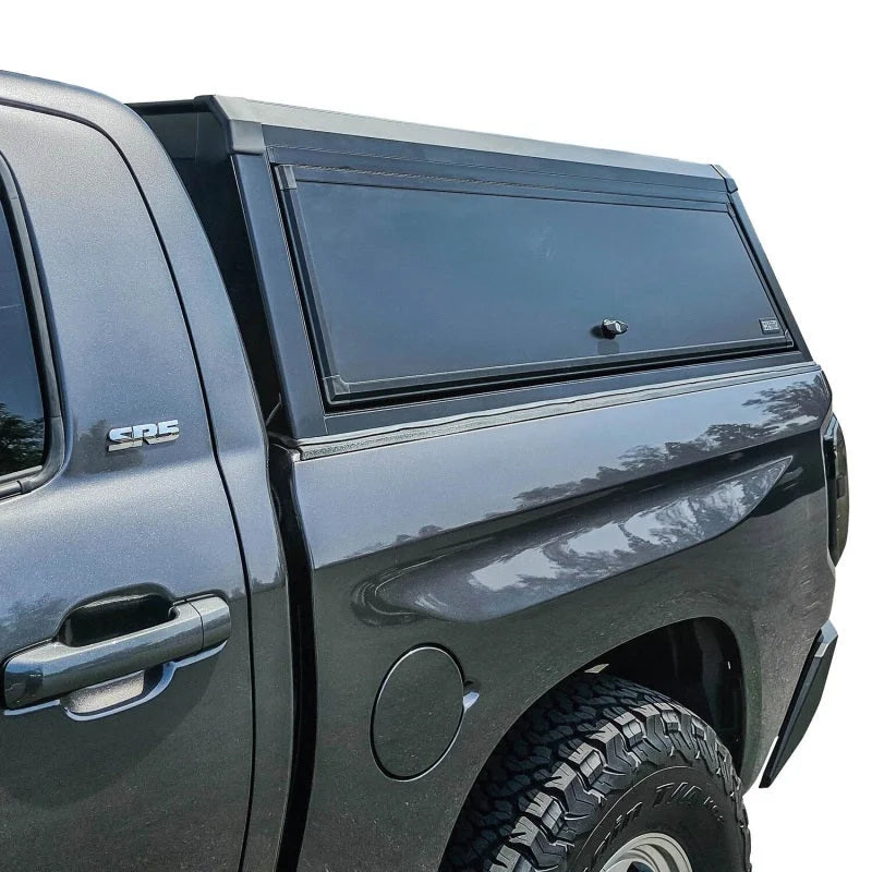 Westin EXP Truck Cap COMPLETE KIT A + B (07-21 Toyota Tundra CrewMax 5.5ft. Bed) - Installation View