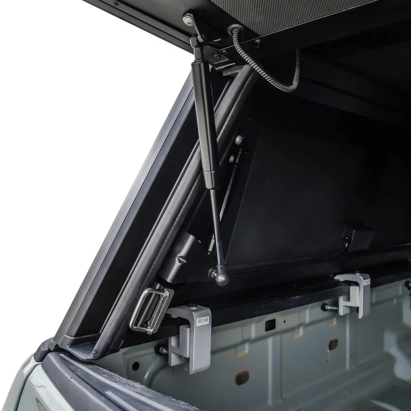 Westin EXP Truck Cap COMPLETE KIT A + B (19-23 Ford Ranger CC 5ft. Bed) - Back View