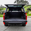 Load image into Gallery viewer, Westin EXP Truck Cap COMPLETE KIT A + B (22-25 Toyota Tundra CC 5.5ft. Bed) - Installation View