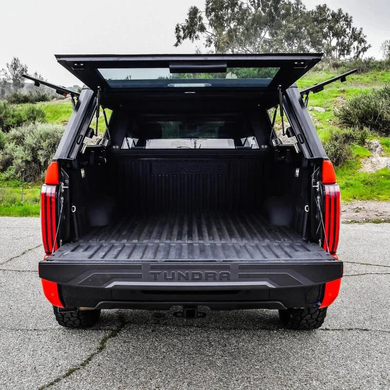 Westin EXP Truck Cap COMPLETE KIT A + B (22-25 Toyota Tundra CC 5.5ft. Bed) - Installation View